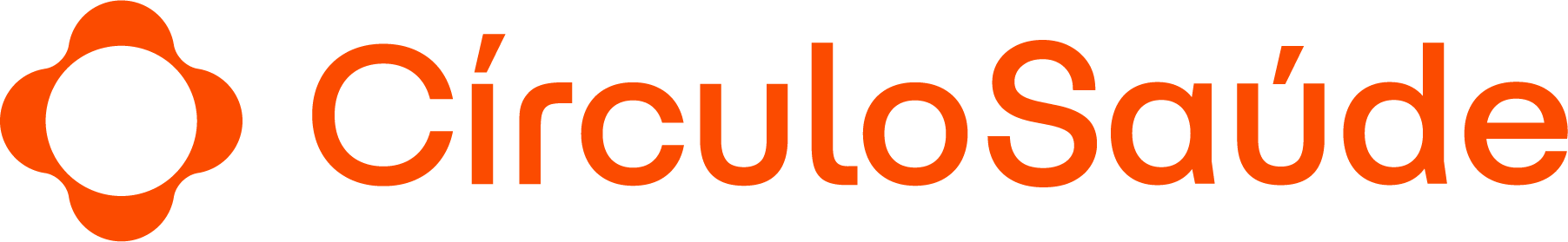 Círculo Saúde - Horizontal laranja